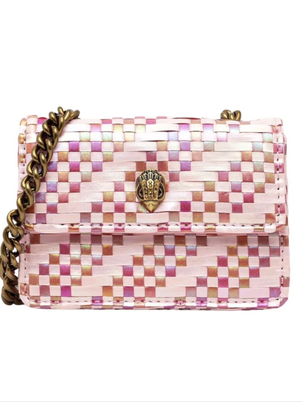 Kurt Geiger London Micro Kensington Camden Pink Bag Handbag Purse NWT Rainbow